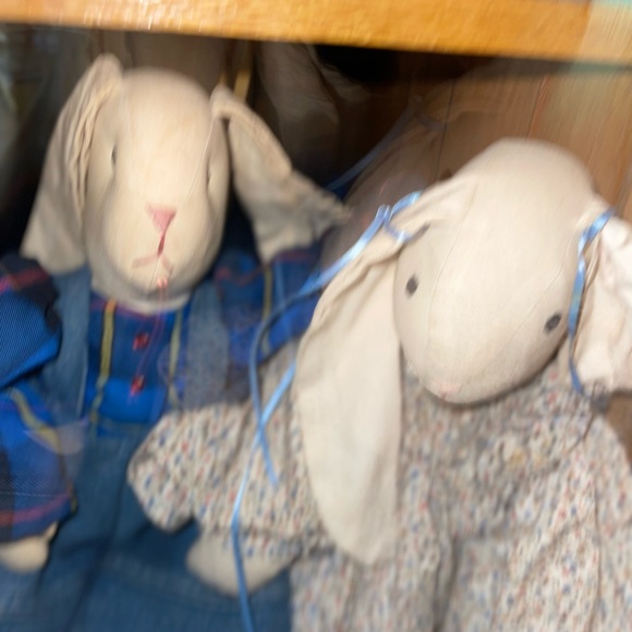Adorable Pair of handmade Bunnies - Picture 6 of 10